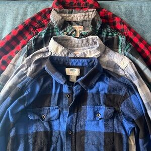 4 pair of Button-up Shirts